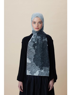 Maisa Sedef Floş Viskon Şal 70*190 cm - Ekru