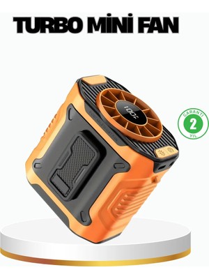 TeknoKapsül Turbo Mini Taşınabilir Fan – 100 Kademeli Dijital Hız Kontrolü ve Type-C Şarj