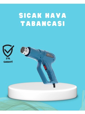 TeknoKapsül 2000W Sıcak Hava Üfleme Tabancası Seramik Rezistanslı Profesyonel
