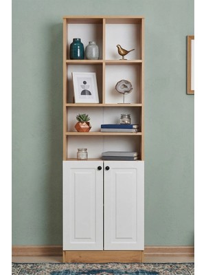 EUR043 2 Kapak Raflı Kitaplık