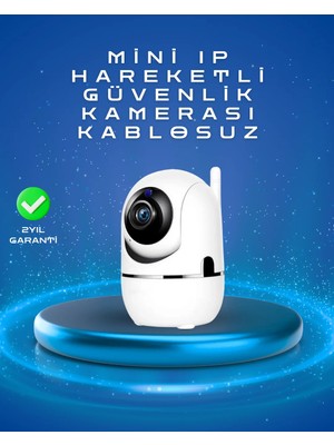 TeknoKapsül Full Hd 1080P Kablosuz Pan &amp; Tilt Güvenlik Kamerası – Hareket Takipli ve Iki Yönlü Sesli