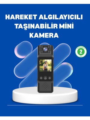 TeknoKapsül Mini Kamera 1080P Full Hd Döner Lens Taşınabilir