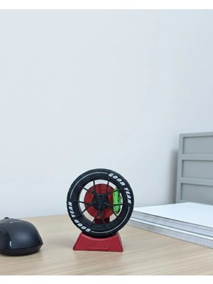 TeknoKapsül Jant Tasarımlı Masa Üstü Ofis Dekoru Spor Tasarım Aksesuar