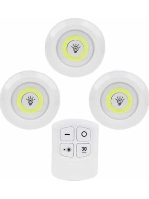 TeknoKapsül Kablosuz Pilli Işıldak Masa Lambası Mutfak Tezgah Altı Banyo Dolabı Dolap Içi