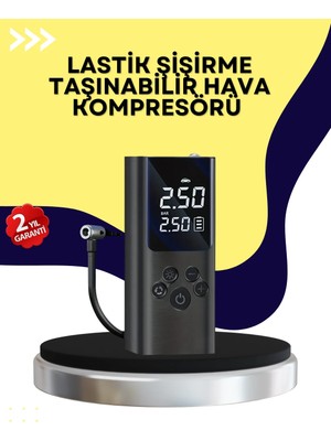 TeknoKapsül Otomatik Kapanmalı Dijital Lastik Şişirme Pompası