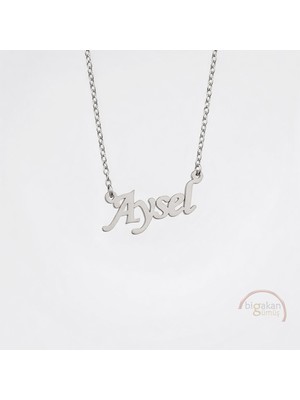 Bigakan 925 Ayar Gümüş Aysel Isimli Kolye
