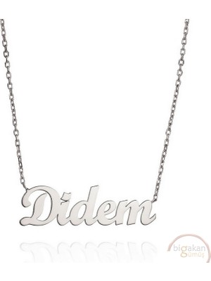 Bigakan 925 Ayar Gümüş Didem Isimli Kolye