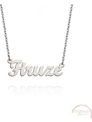 Bigakan 925 Ayar Gümüş Firüze Isimli Kolye