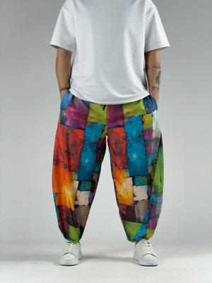 Cocopelli Renkli Patchwork Erkek Pantolon COC3046
