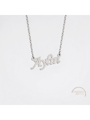 Bigakan 925 Ayar Gümüş Aylin Isimli Kolye