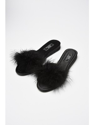 G&C Kadın Çeyizlik Tüylü Gelin Ev Terliği 180