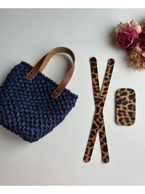 ZG Hobi Aksesuar Örgü Çantalar Için Suni Deriden Sap ve Taban Seti