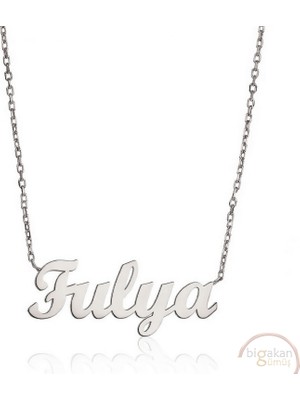 Bigakan 925 Ayar Gümüş Fulya Isimli Kolye