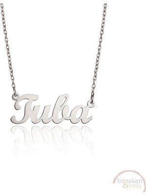 Bigakan 925 Ayar Gümüş Tuba Isimli Kolye