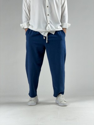 Cocopelli Lacivert Erkek Keten Pantolon COC3035