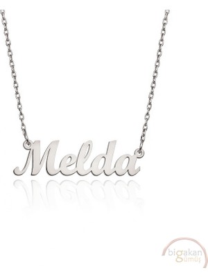 Bigakan 925 Ayar Gümüş Melda Isimli Kolye