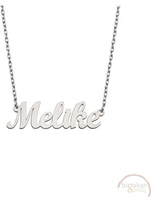 Bigakan 925 Ayar Gümüş Melike Isimli Kolye