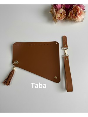 ZG Hobi Aksesuar Örgü Çantalar Için Suni Deriden Yan Kapak ve Elcik Seti