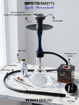 Gökkuşağı Nargile Interstellar Epoksi Kaplama Nargile Seti (Eksiksiz Paket ) (Mükemmel Performans)