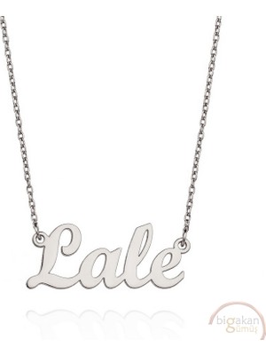 Bigakan 925 Ayar Gümüş Lale Isimli Kolye