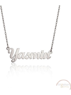 Bigakan 925 Ayar Gümüş Yasmin Isimli Kolye