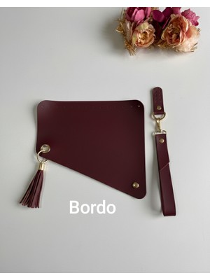 ZG Hobi Aksesuar Örgü Çantalar Için Suni Deriden Yan Kapak ve Elcik Seti