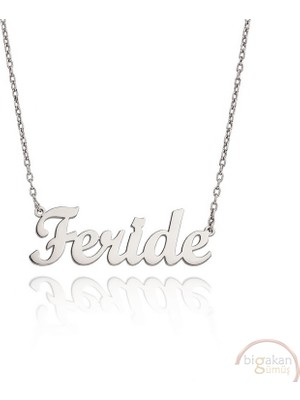 Bigakan 925 Ayar Gümüş Feride Isimli Kolye