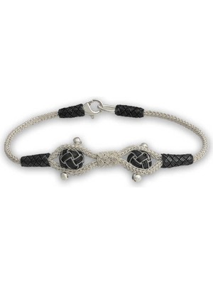 Fm Gümüş Kazaziye Örgü Bileklik