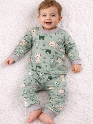 Saye Kids Kaplanlı Bebek Pijama Takımı