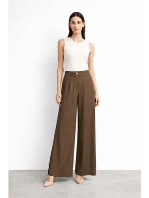 Sentez 5636 Abelia Kısa Geniş Paça Pantolon