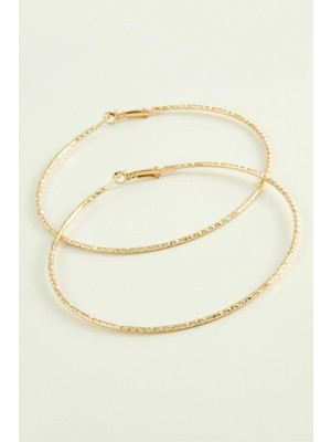 Toyigoo Ieg™ Zikzak Burgulu Metal Halka Küpe 8-9-10 cm