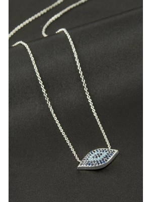 Toyigoo Ieg™ Oval Nazar Zirkon Taşlı Kolye