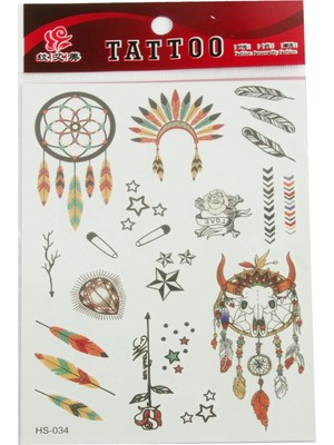 Toyigoo Ieg™ Kızılderili Tattoo Dövme Sticker