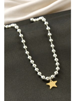Toyigoo Ieg™ Yıldız Top Zincir Çelik Kolye