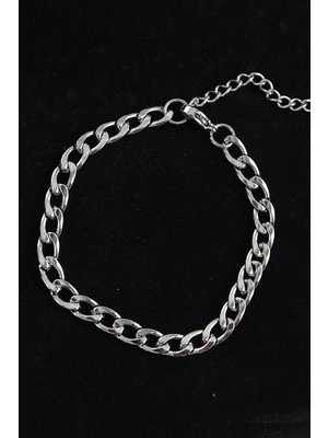 Toyigoo Ietaks™ 316L Çelik Kalın Klasik Model Gümüş Renk Erkek Bileklik