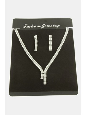 Toyigoo Ieg™ Tamtur Baget Zirkon Taşlı Lüks Set Kolye 7 mm