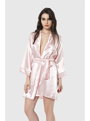 Toyigoo Ieg™ Somon Kısa Saten Sabahlık