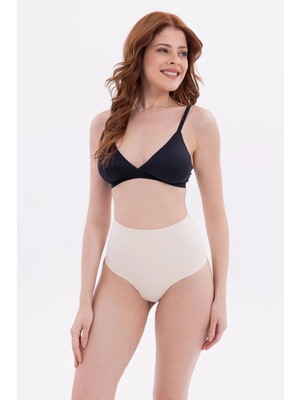 Toyigoo Ieg™ Ten Mı Emay 2704 Lazer Kesim Yüksek Bel Hayalet Külot