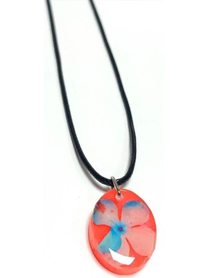 Toyigoo Ieg™ Kartopu Çiçeği Oval Epoksi Kolye