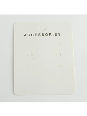 Toyigoo Ieg™ 6 Delikli Beyaz Lüx Küpe Kartı