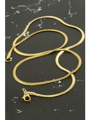 Toyigoo Ieg™ Ince Italyan Zincir Çelik Kolye 45 cm