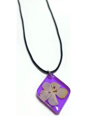 Toyigoo Ieg™ Kartopu Çiçeği Baklava Dilimli Epoksi Kolye