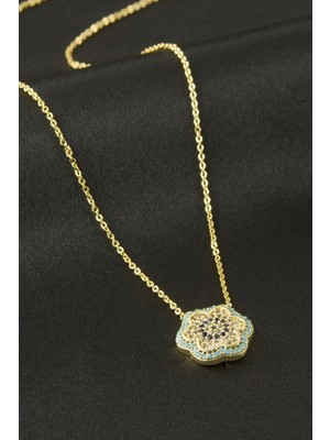 Toyigoo Ieg™ Çiçek Nazar Zirkon Taşlı Kolye