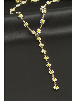 Toyigoo Ieg™ Papatya Mineli Çelik Y Kolye