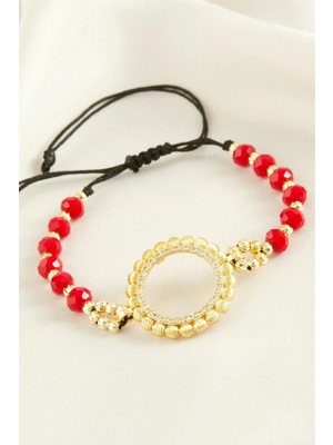 Toyigoo Ieg™ Çeyrek Altın Koyulabilir Kristal Taşlı Bileklik