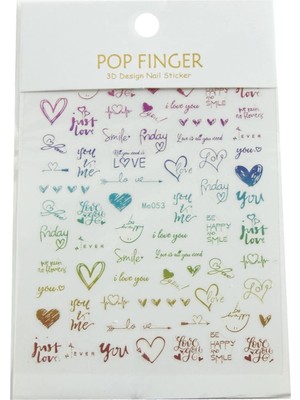 Toyigoo Ieg™ Kalp Yazılı Tattoo Dövme Sticker