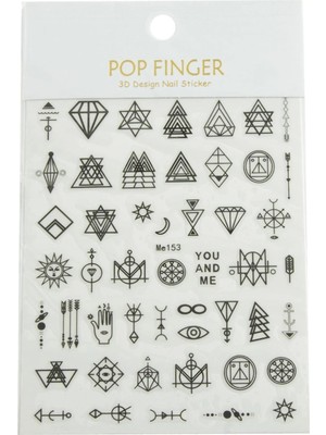 Toyigoo Ieg™ Geometri Tattoo Dövme Sticker