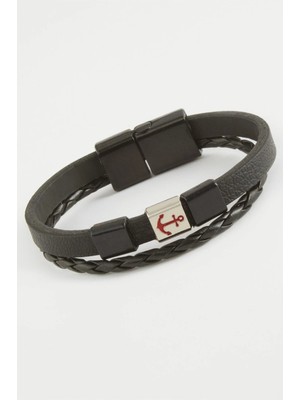 Toyigoo Ieg™ Çapa Kaliteli Mıknatıslı Suni Deri Bileklik