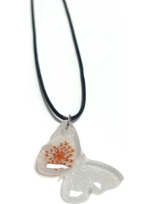 Toyigoo Ieg™ Sultanotu Çiçeği Kelebek Epoksi Kolye