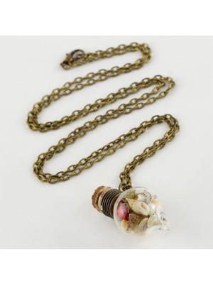 Toyigoo Ieg™ Çiçek Karışık Fanus Canlı Kolye